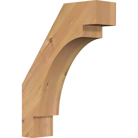 Ekena Millwork 3 1/2"W x 12"D x 16"H Merced Smooth Knee Brace, Western Red Cedar BRC04X12X16MRC00SWR